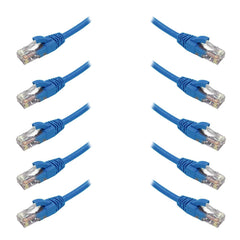 10 Pack of 1M Blue CAT6 Patch Leads