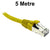 5M Yellow CAT6A S/FTP Patch Lead with Snag Free Connectors Dueltek CAT6A-05-YE